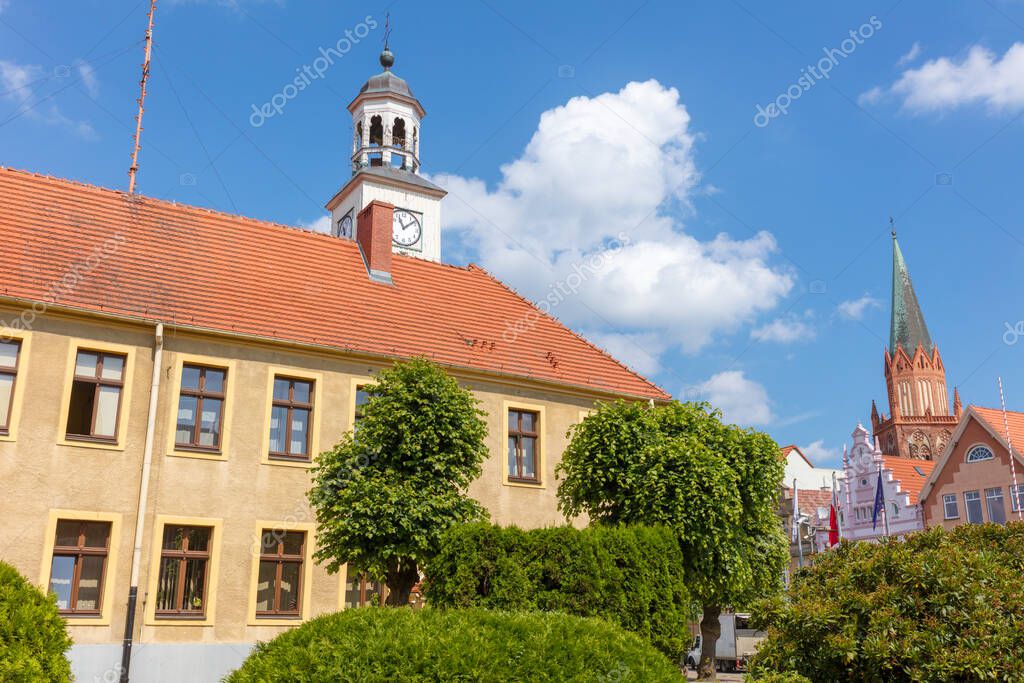 Altstadt von Trzebiat f3w in Polen